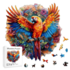 wooden puzzle bird parrot
