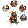 Drevené puzzle mačka