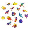 Drevené puzzle mačka