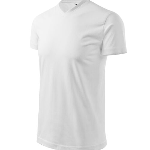 Heavy V-neck 111 - biela