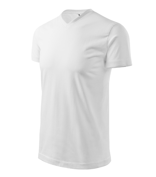 Heavy V-neck 111 - biela