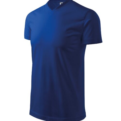 Tričko Heavy V-neck 111 - kráľovská modrá