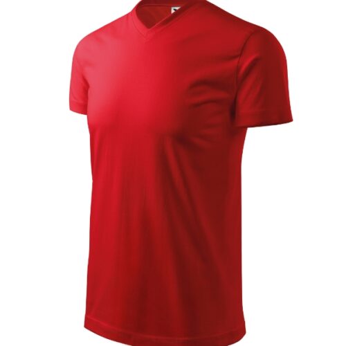 Tričko Heavy V-neck 111 - červená