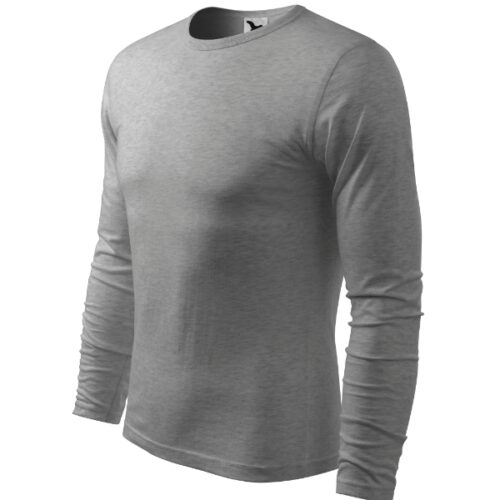 Tričko Fit-T LS 119 - tmavosivý melír