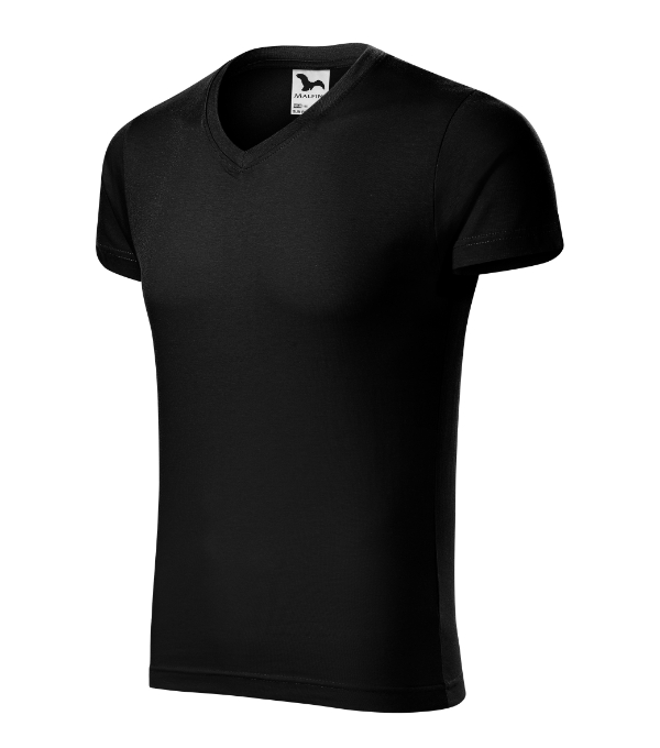 Slim Fit V-neck 146 - čierna