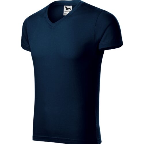 Slim Fit V-neck 146 - tmavomodrá
