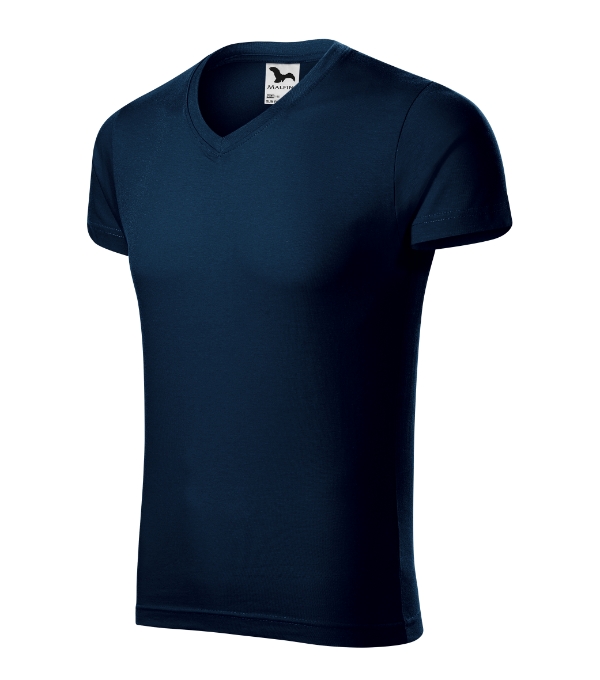 Slim Fit V-neck 146 - tmavomodrá