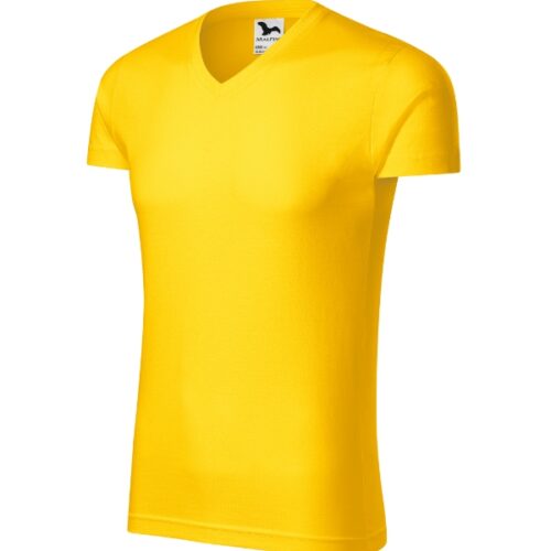 Slim Fit V-neck 146 - žltá