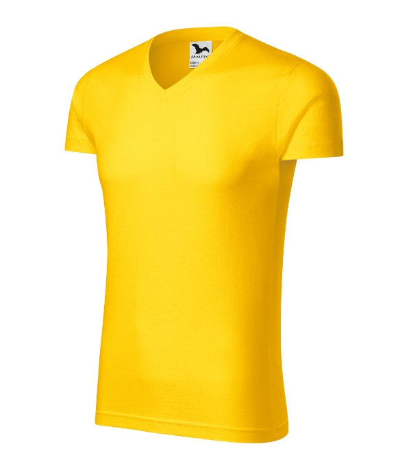 Slim Fit V-neck 146 - žltá