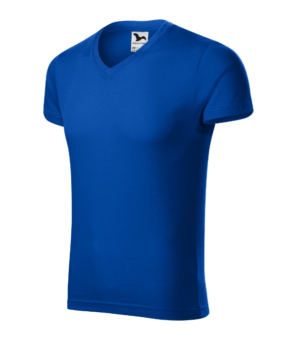 Slim Fit V-neck 146 - kráľovská modrá