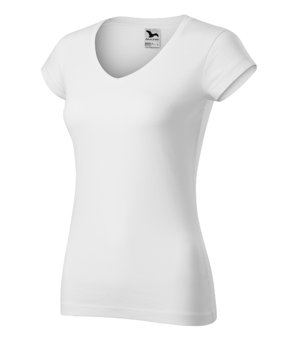Fit V-neck 162 - biela