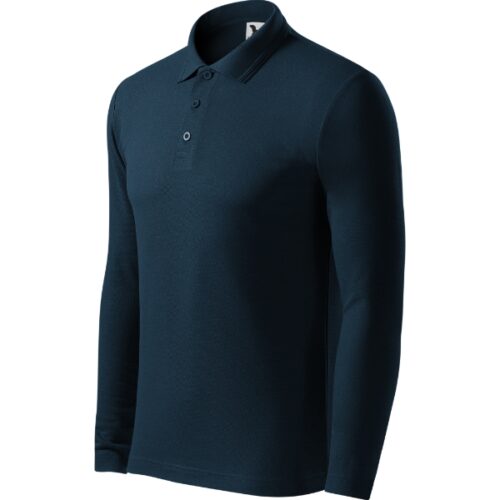 Pique Polo LS 221 - tmavomodrá