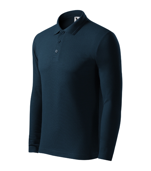 Pique Polo LS 221 - tmavomodrá