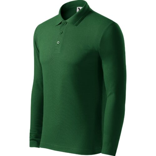 Pique Polo LS 221 - fľaškovozelená
