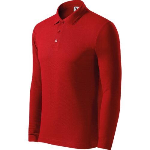 Pique Polo LS 221 - červená