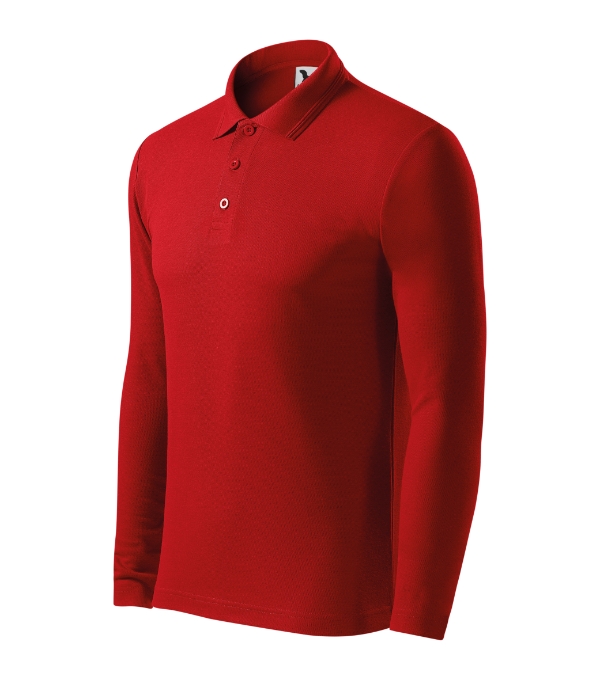 Pique Polo LS 221 - červená