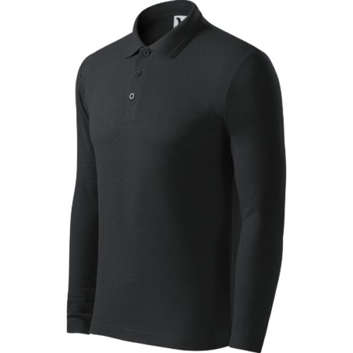 Pique Polo LS 221 - ebony gray