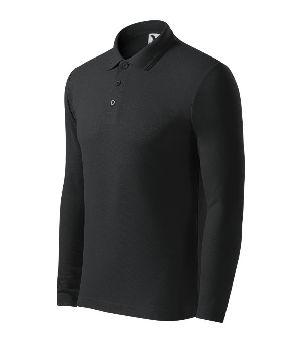 Pique Polo LS 221 - ebony gray