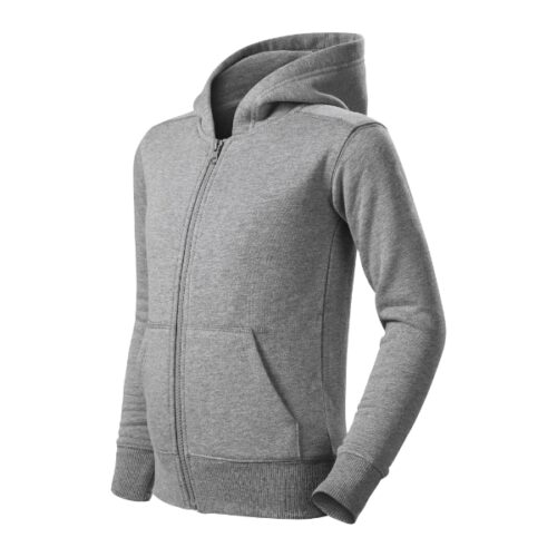 Trendy Zipper 412 - tmavosivý melír