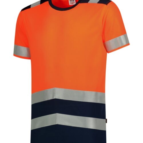 T-Shirt High Vis Bicolor T01 - fluorescenčná oranžová