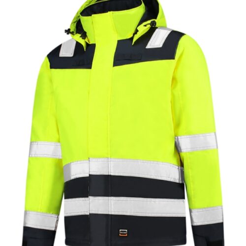 Midi Parka High Vis Bicolor T51 - fluorescenčná žltá