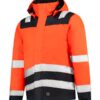Midi Parka High Vis Bicolor T51 - fluorescenčná oranžová