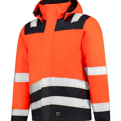 Midi Parka High Vis Bicolor T51 - fluorescenčná oranžová