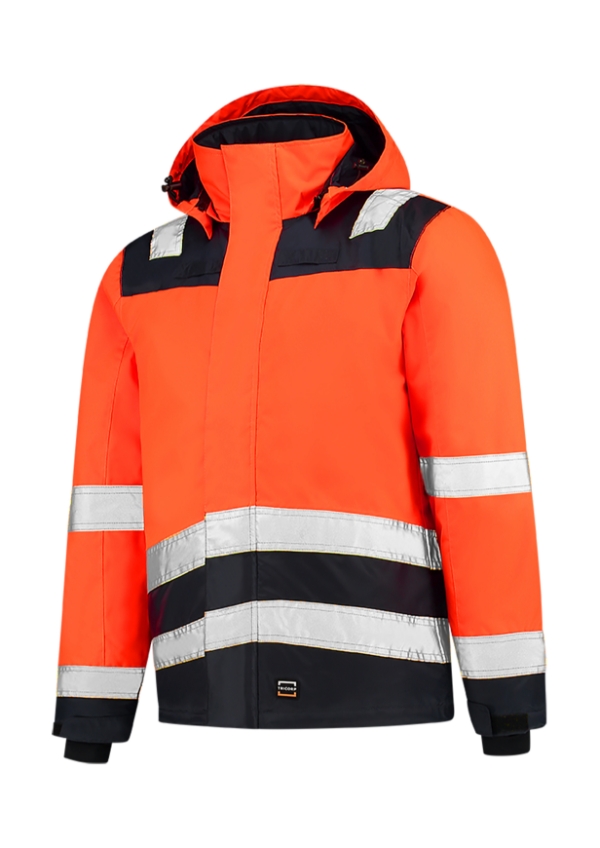 Midi Parka High Vis Bicolor T51 - fluorescenčná oranžová