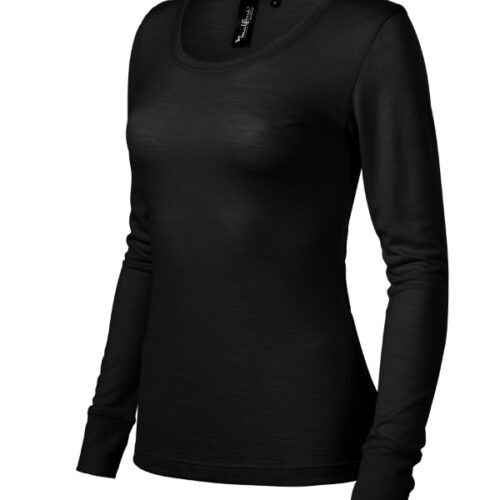 Tričko Merino Rise LS 160 - čierna