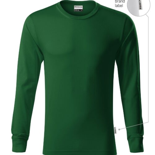 Tričko Resist LS R05 - fľaškovozelená 06 (brand label)