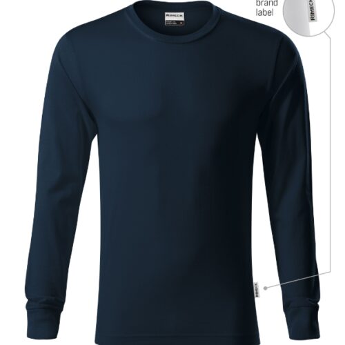 Tričko Resist LS R05 - tmavomodrá 02 (brand label)