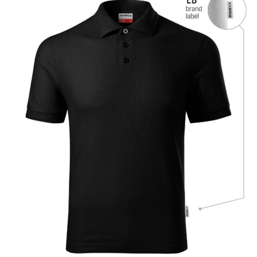 Polokošeľa Reserve R22 - čierna 01 (brand label)