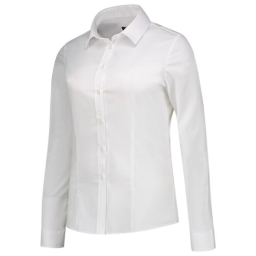 Fitted Stretch Blouse T24 - biela