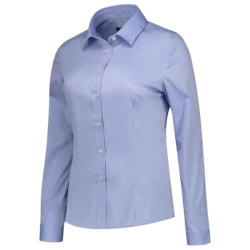 Fitted Stretch Blouse T24 - blue